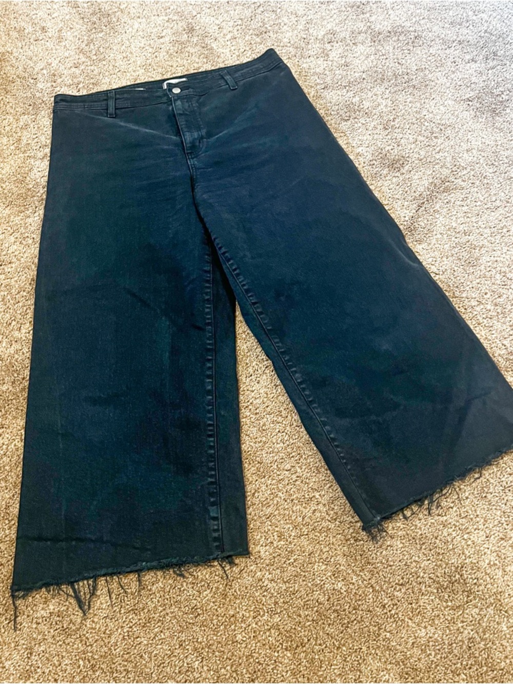 Women’s Wide Leg Cropped Ankle Pants, Size 16